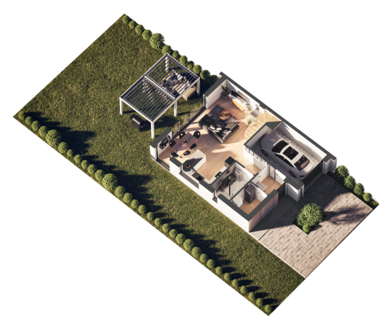 Duży skrajny parter