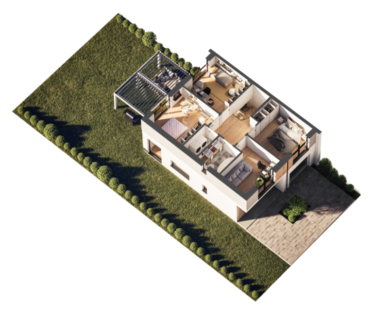 Duży skrajny piętro